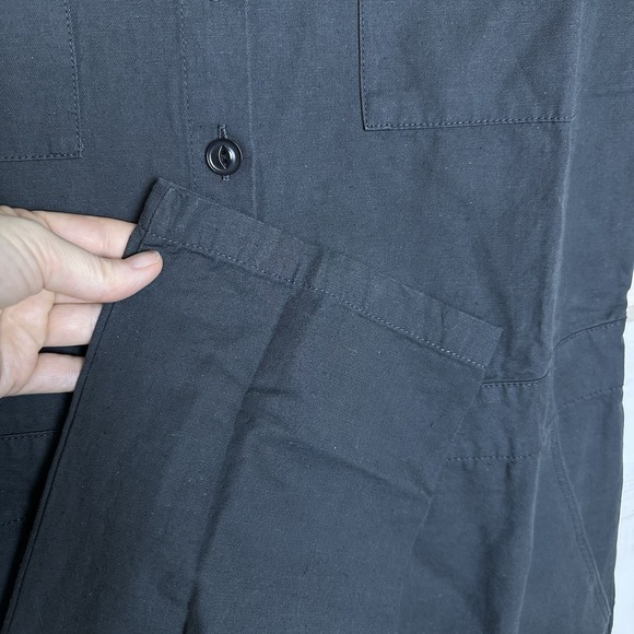 Outerknown S.E.A. Suit Women's Button Front Jumpsuit Linen Blend Sz M Gray NWT - Picture 3 of 7